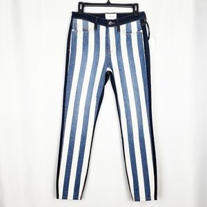 CURRENT/ELLIOTT high waist jeans in bay stripe